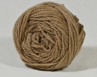 Chunky Light Brown Acrylic Knitting Yarn - 85g Skein