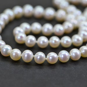 Freshwater Pearl Knotted Necklace: AAA Grade Silk Cord Choker