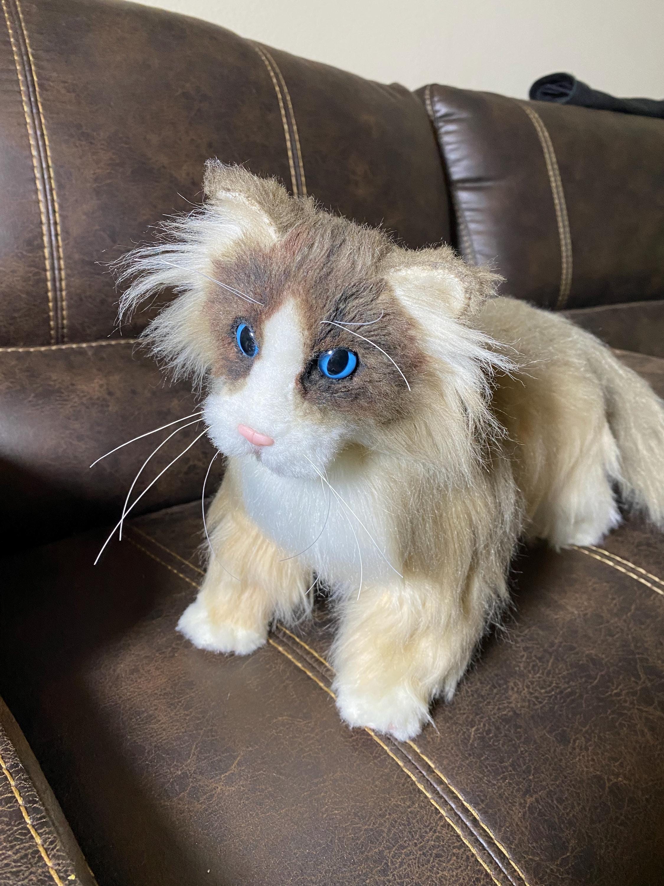 Snowy The Ragdoll Cat Plush - 12 Inch Stuffed Animal Toy, Super Soft & Cute