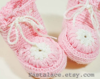 Crochet Baby Boots Tutorial PDF File Flower crochet Tutorial , Baby booties Instant download PDF Crochet Pattern