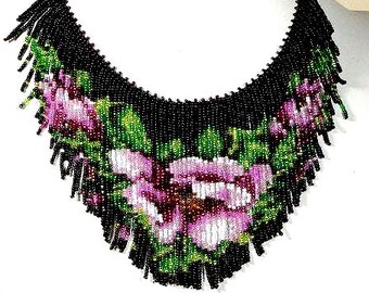 Beading Necklace Tutorial Seed Beads Pattern PDF File Instant download