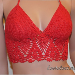 Crochet Halter Top PDF Pattern: Lace Tutorial