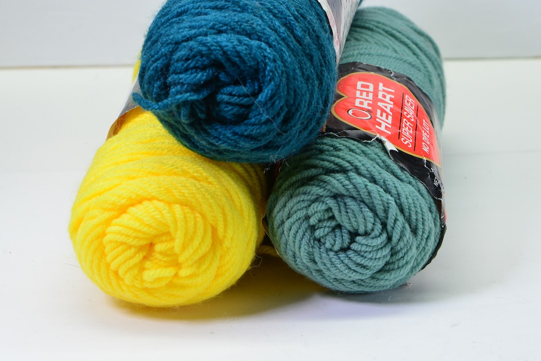 Red Heart Knitting Yarn Chunky Yarn Vintage Yarn Made in USA Etsy