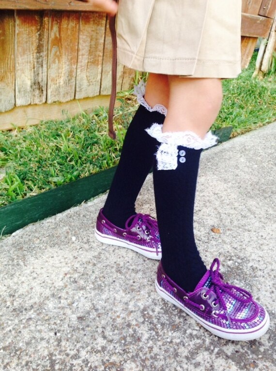 navy blue knee high socks for toddlers