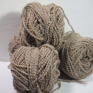 Wool Blend Yarn Moorit brown Yarn Chunky Yarn Vintage Yarn Made in Columbia- Minerva