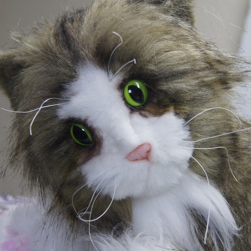 Norwegian Forest Cat Realistic Staffed Animal Cat Life Size Hand Made Collectable shops Animal