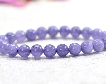 Tanzanite Boho Jewelry Birthstone Bracelet Gemstone Bracelet Crystal Bracelet Bohemian Jewelry Mala Bracelet for Women