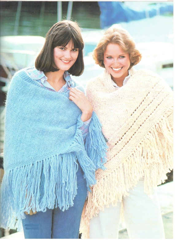 Easy Knit Triangle Wrap Pattern: Lacy Fringe Shawl (PDF Pattern