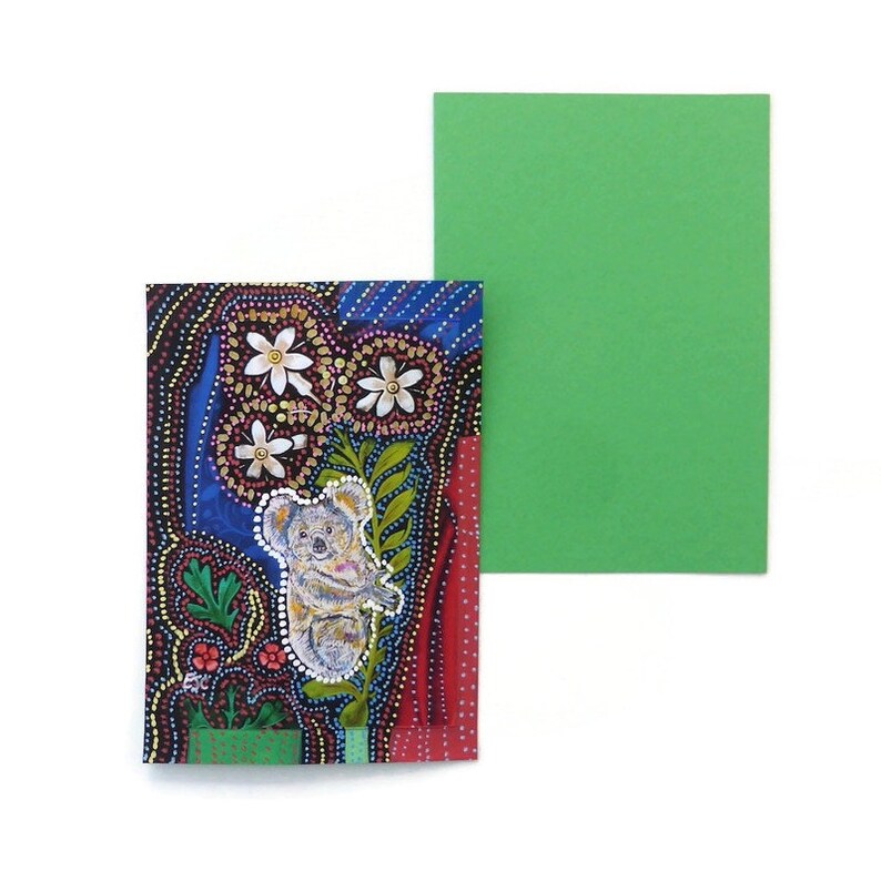 Koala bear painting on paper original animal art print hand image 1