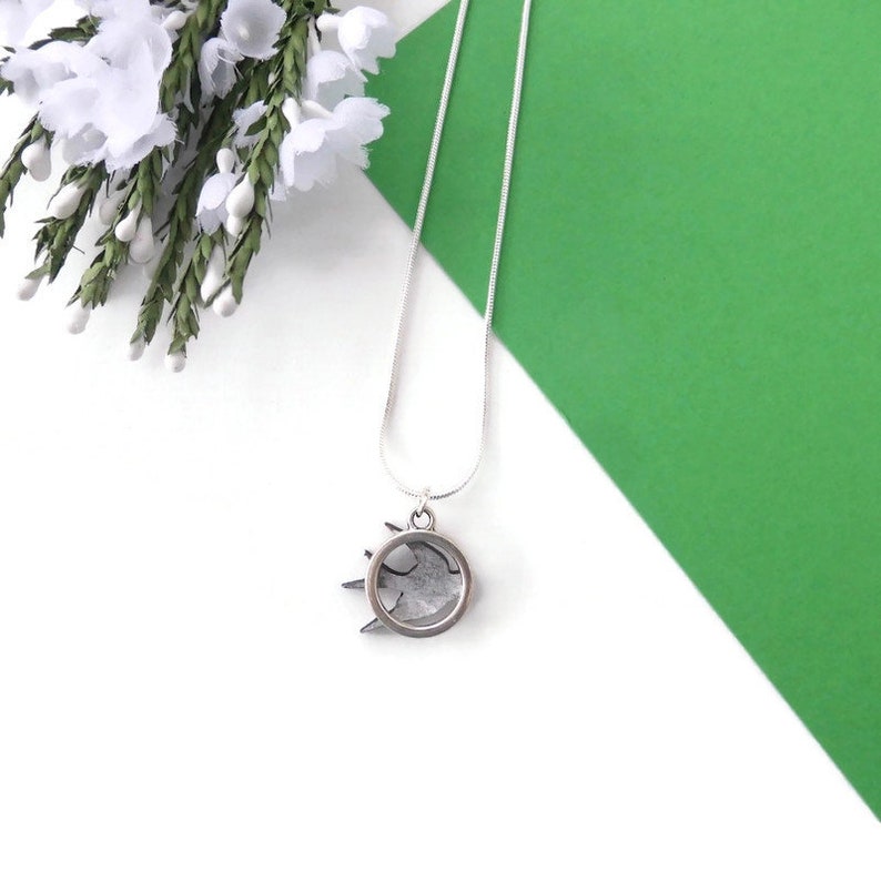 Swallow bird necklace hand painted original animal wooden image 2