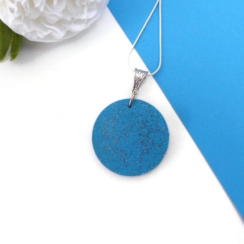 Hare necklace hand painted on wood original wildlife image 8