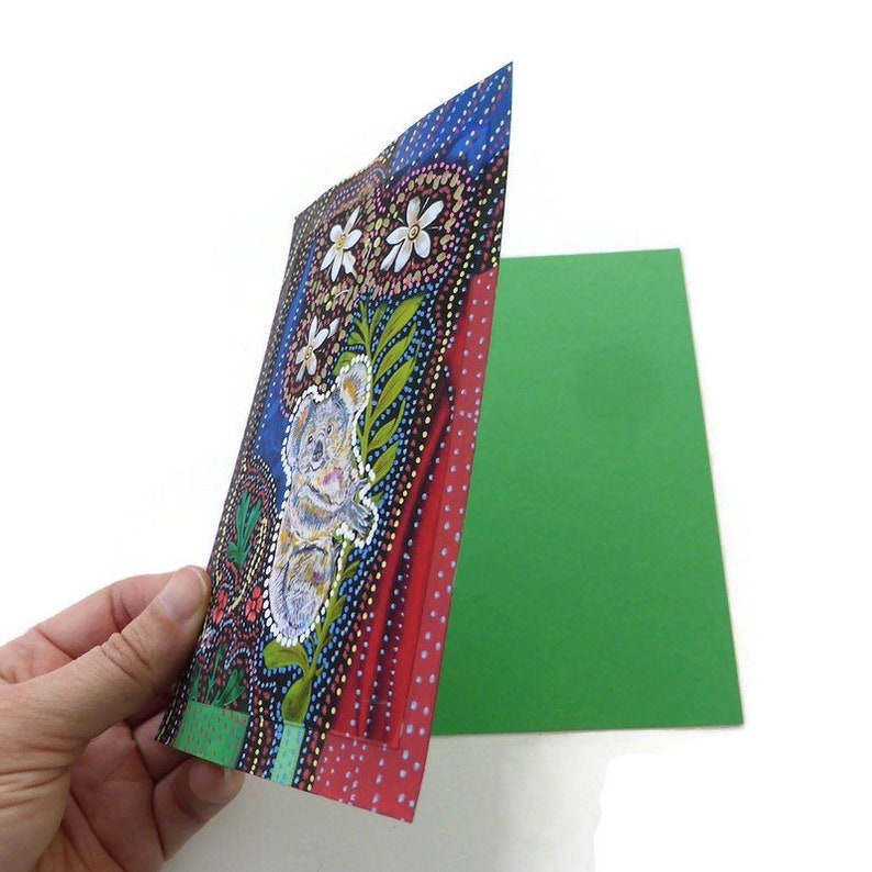 Koala bear painting on paper original animal art print hand image 7