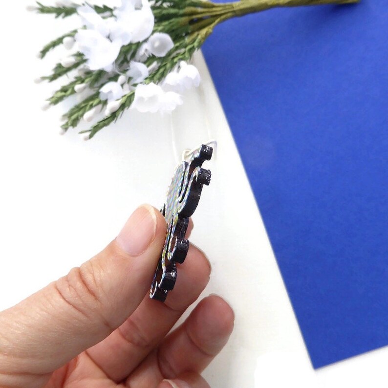 Octopus necklace hand painted wooden jewellery image 5