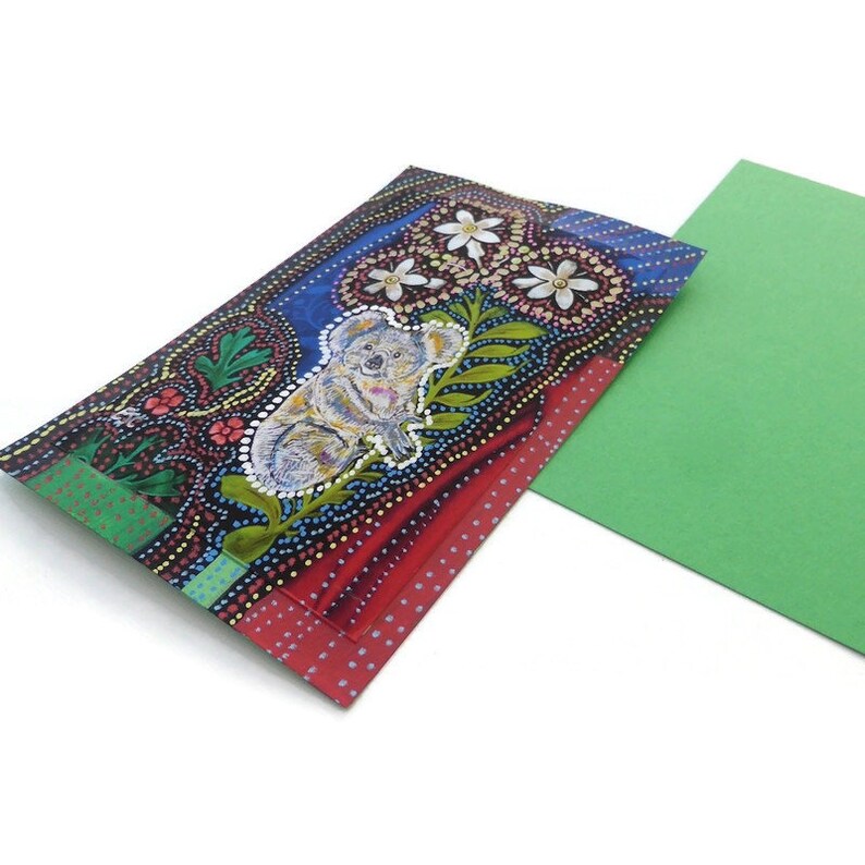 Koala bear painting on paper original animal art print hand image 2