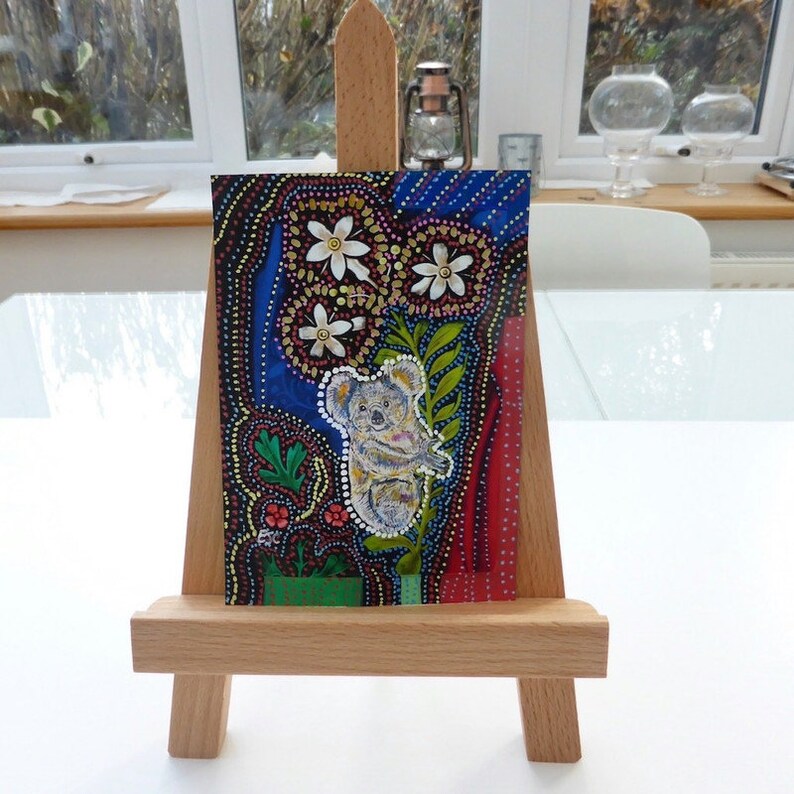 Koala bear painting on paper original animal art print hand image 9