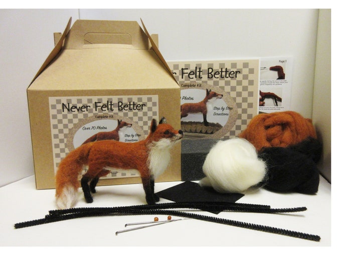 Red Fox Needle Felting Kit