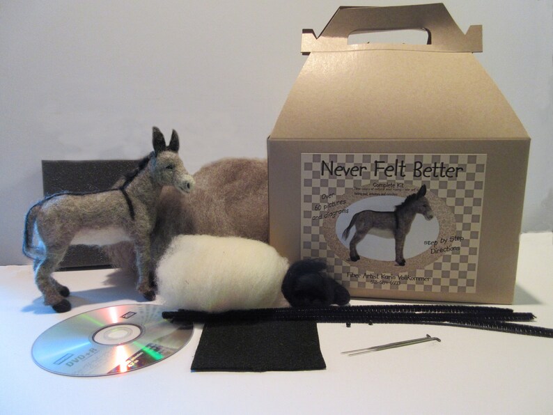 Donkey Felting Kit wDVD