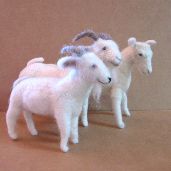 Needle Felted Goat Etsy