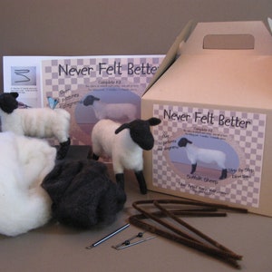 Sheep Needle Felting Kit
