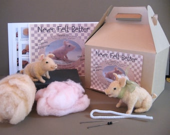 Pig Needle Felting Kit