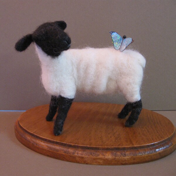 Needle Felted Suffolk Sheep