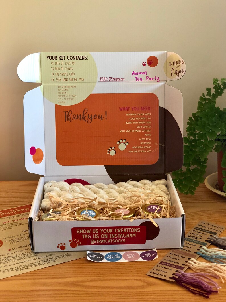 ANIMAL TEA PARTY  Dye it Yourself Kit image 2