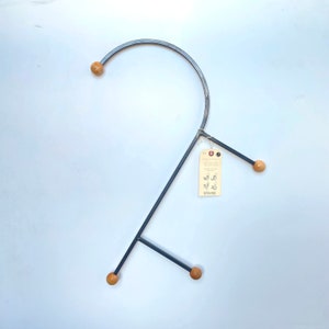 Extra Handle Wood & Steel Massage Stick Hook Tool for Back, Neck, Leg Pressure