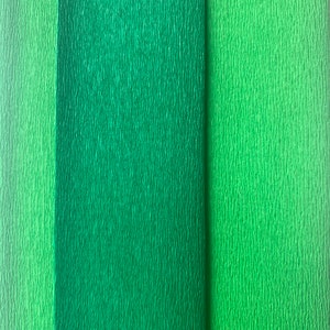 Double sided Crepe paper Grass & Forest NIP Rose Mille Made in Germany