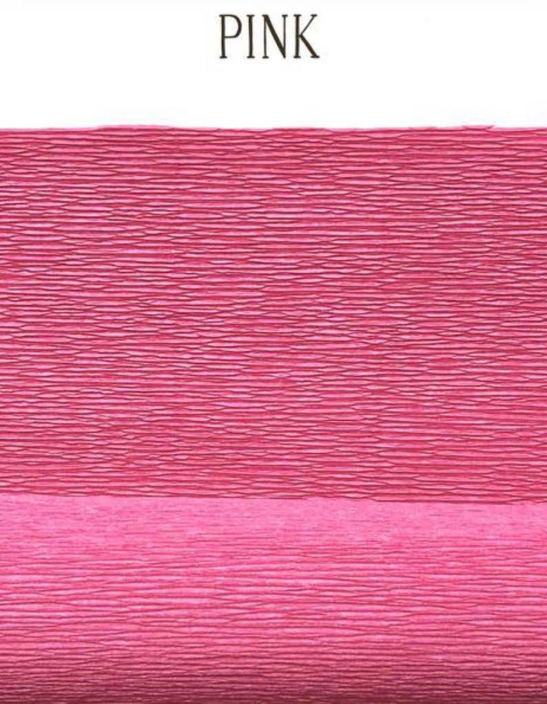 Heavy Duty German Florist Crepe Large Roll-Made in Germany-Pink Bubblegum