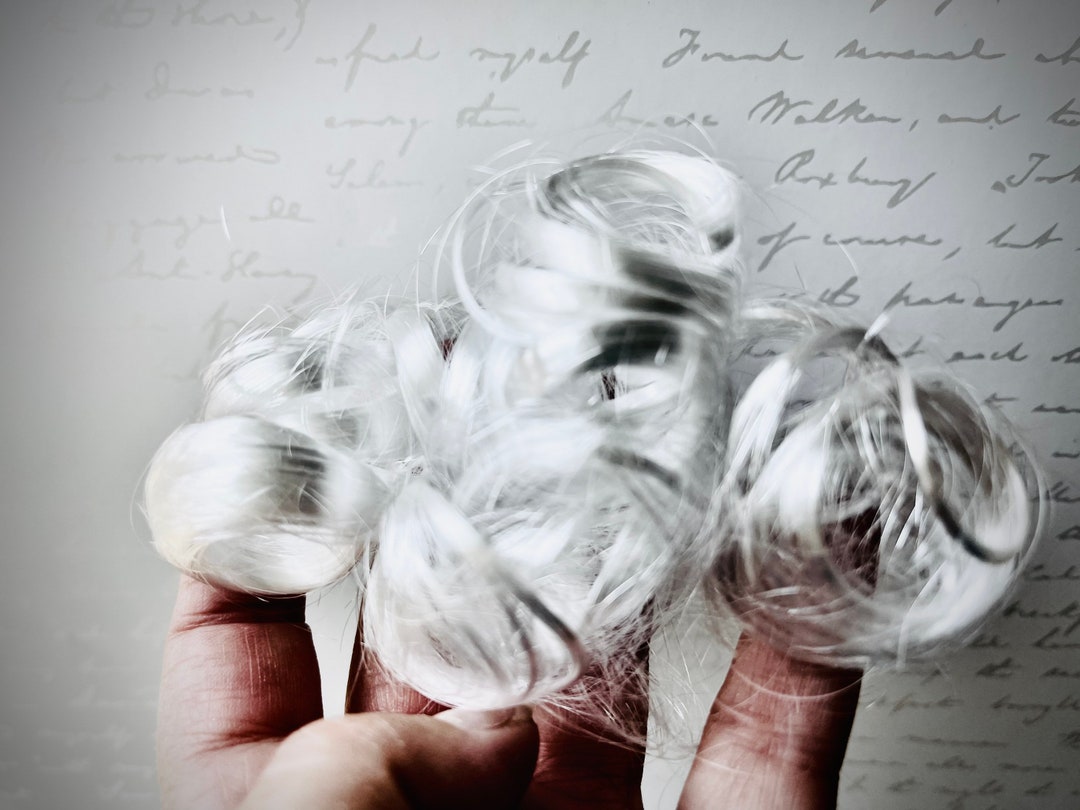 Authentic German Spun Glass Curly Angel Hair .05oz Real Glassplease READ Etsy