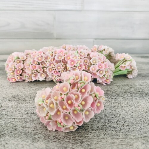 Flower Bundle Pink 8 Stem New Vintage Etsy