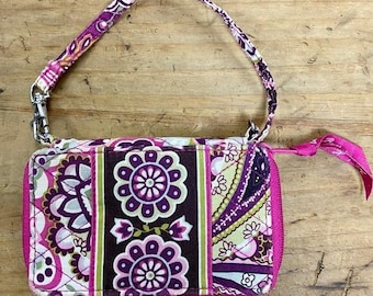 Vera Bradley Zippered Wallet Small Pink Pattern