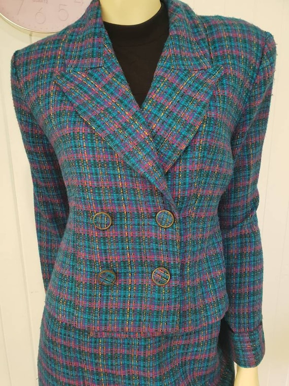 Plaid clueless skirt and blazer combo