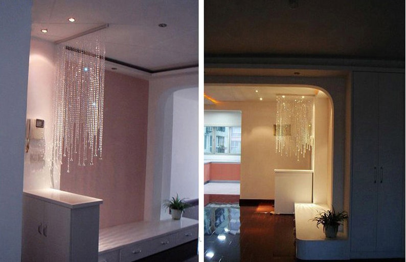 Champagne colored beaded curtain for decoration