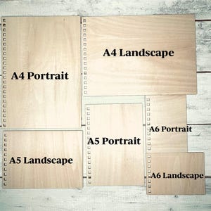 Archivos de corte SVG y LIGHTBURN para cuadernos y agendas métricas A4, A5 y A6 (formato horizontal y vertical) - Cortador láser