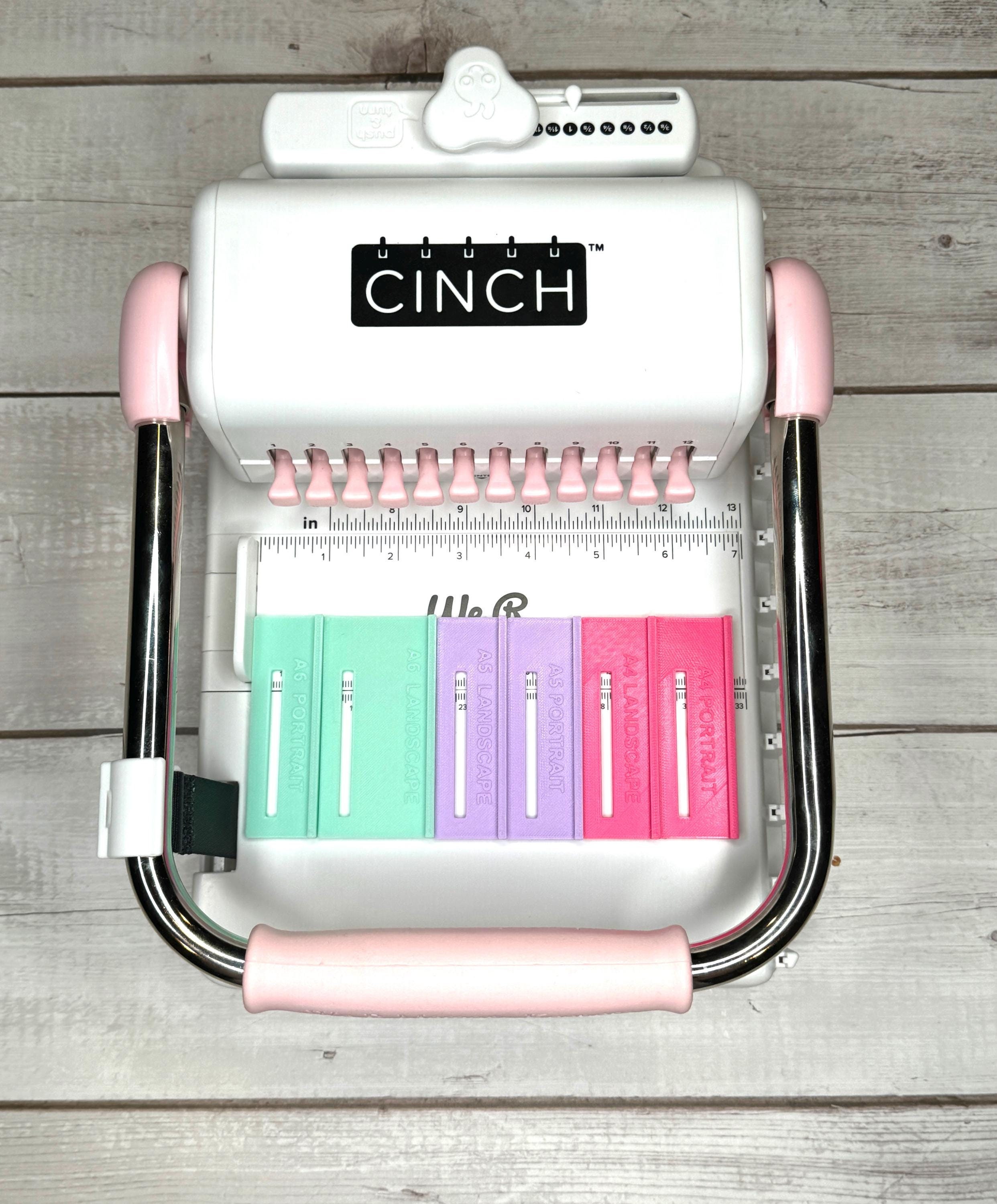 CINCH Binding Tool Alignment Guides for A4, A5, and A6 Metric Sized Papers- Landscape and Portrait Format