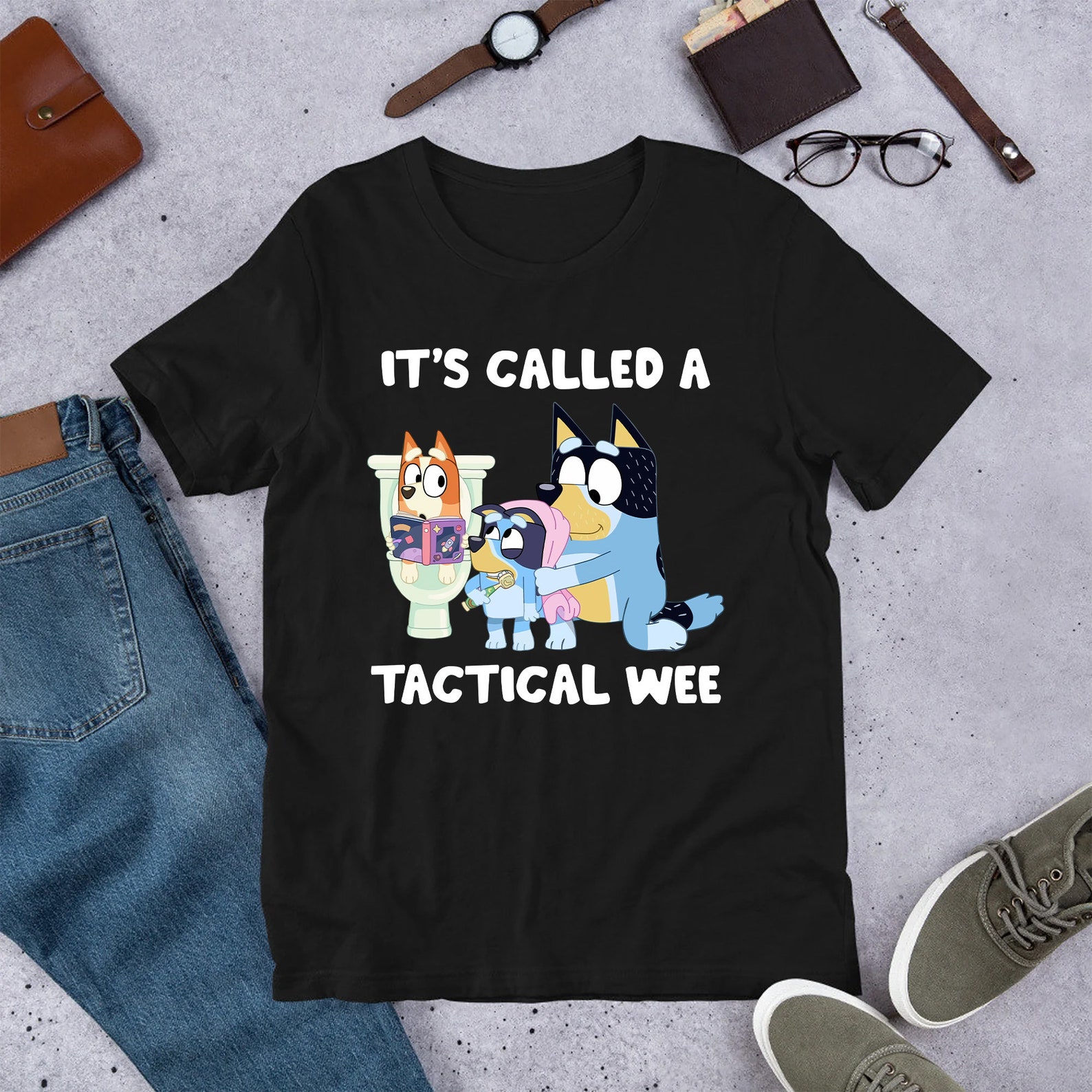 It's Called A Tactical Wee Bluey Tshirt Fathers Day 2022 Etsy