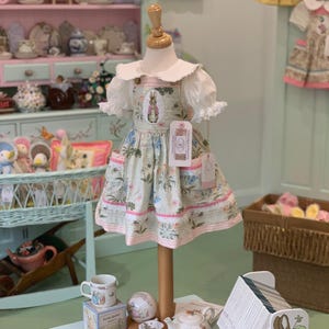 Flopsy Bunny Pinny, Beatrix Potter and William Morris ... 100% Organic Cotton Designer Fabric Pinafores