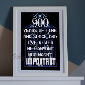 Doctor Who 900 Years - PDF Cross Stitch Pattern