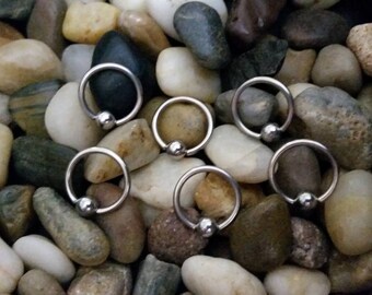 14G 18G horseshoe Septum ring Captive Bead Rings New Septums Jewelry body Piercings