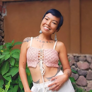 Crochet WRITTEN PATTERN crop top/Tube top/Easy crochet top for beginner with video tutorial
