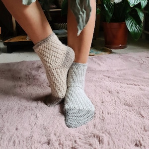 Crochet Cozy Feet Socks PATTERN // PDF Crochet Ankle Socks PATTERN