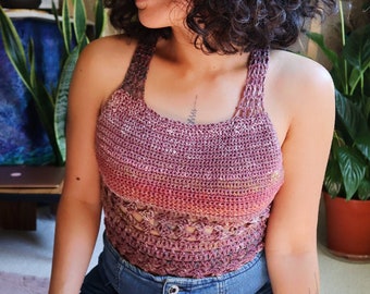 Crochet Summer Crop top Pattern/Crochet Full body crop top/Boho Crochet Summer top/Festival Crochet Crop top/Hippie Crochet top/Crochet DIY