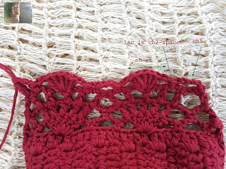 Crochet halter top pattern/Festival top pattern/Summer forever/Halter top pattern/Beach wear/Origianl written pattern by MayaLunaCorazon image 4