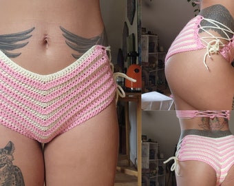 Crochet bikini bottom WRITTEN PATTERN/Beginner friendly crochet bottom Chevron stitch/Crochet summer bathing suit pattern