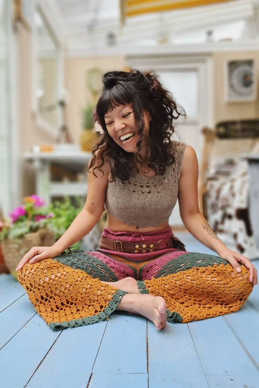 Pantalones Cortos De Ganchillo Para Mujer BIBOKAOKE - Estilo Bohemio, Tejido Hueco, Cintura Alta, Ideales Para Playa, Verano O Looks Casuales