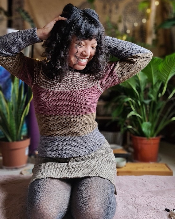 Crochet winter sweater top