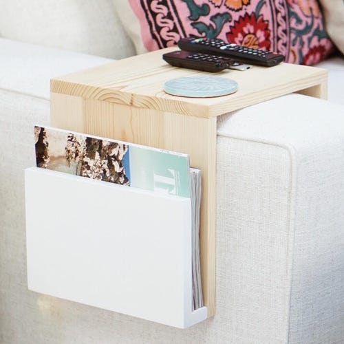 Simply Awesome Couch Sofa Arm Rest Wrap Tray Table extra Wide Etsy