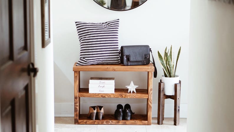 Shoe Rack Console Table Entryway Image 0
