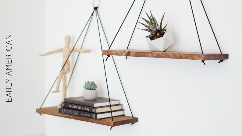 Hanging Shelves Set Of 2 Large Floating Image 0